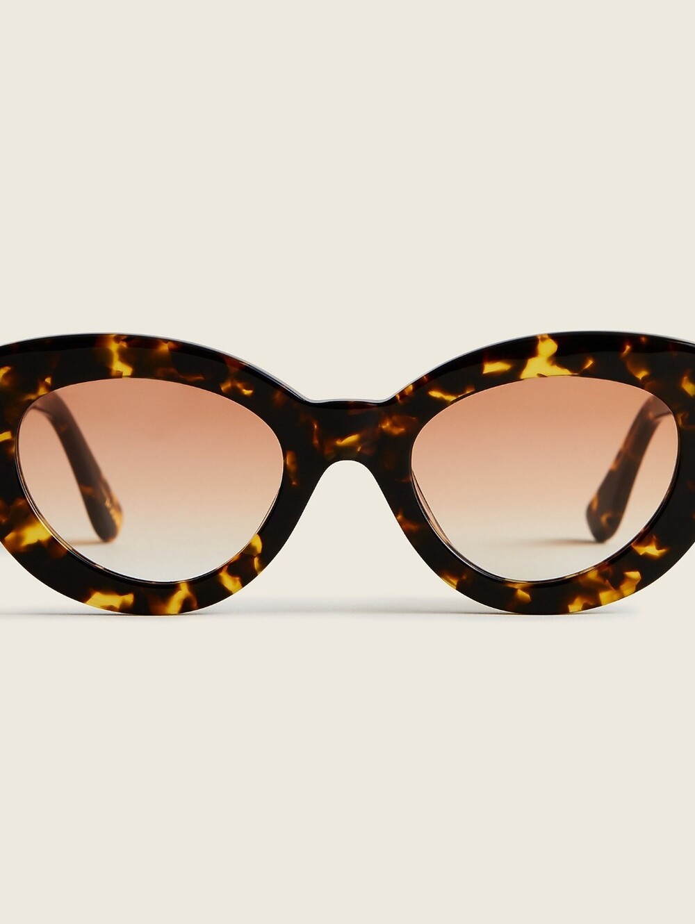 New! J.Crew Cateye Cat Retro Florence Sunglasses Tortoise Amber Brown Lenses NWT